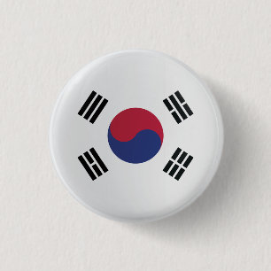 Korea Round-Icon-Flagge Button