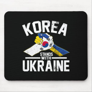 Korea steht mit der Ukraine Ukrainische koreanisch Mousepad