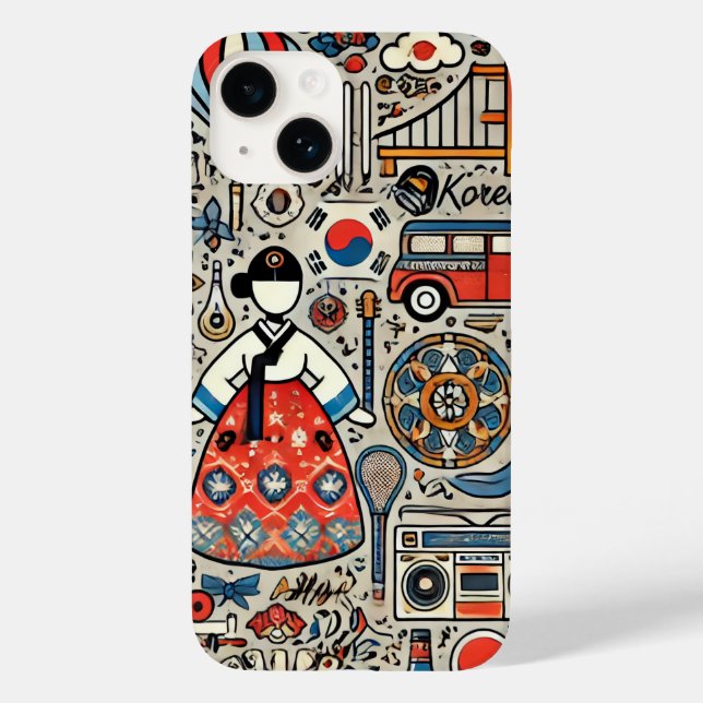 Korea Style IPhone14 Fall Case-Mate iPhone 14 Hülle (Rückseite)