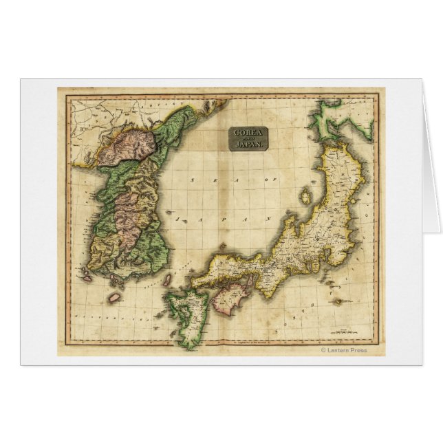 Korea und JapanPanoramakarte Korea und Japan (Vorderseite (Horizontal))