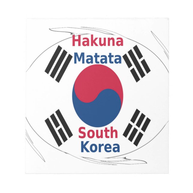 Korea Vibes: Eine Botschaft des Friedens Notizblock (Vorderseite)