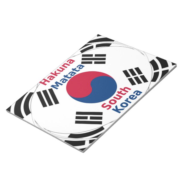 Korea Vibes: Eine Botschaft des Friedens Notizblock (angewinkelt)