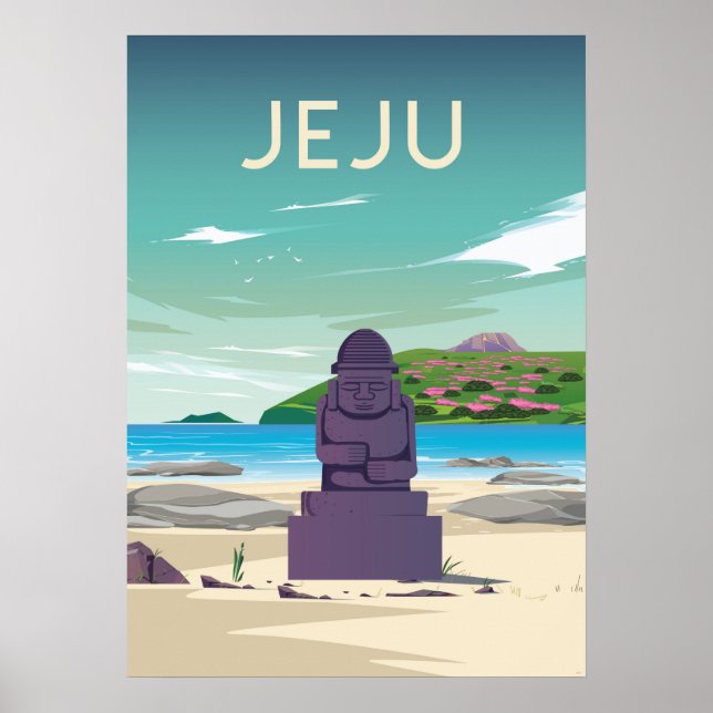 Korea Vintage Reiseplakatkunst Poster (Vorne)