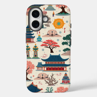Korea Wave Design iPhone 16 Fall Hülle