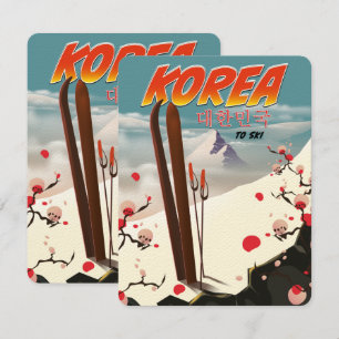 Korea zum Skifahren