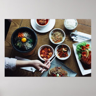 Koreakfermentierte Lebensmittel Kimchi Poster