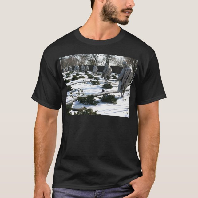 Koreakrieg-Veteranen-Denkmalschnee T-Shirt (Vorderseite)