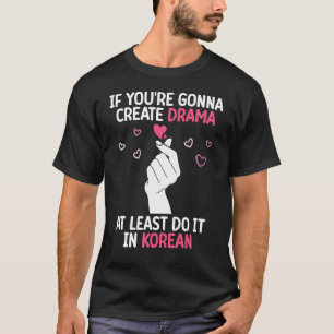 Korean Drama Liebe K Pop Finger Heart Day Kdrama T-Shirt