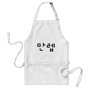 Korean Expert 만렙 Manleb   Hangul Language Schürze
