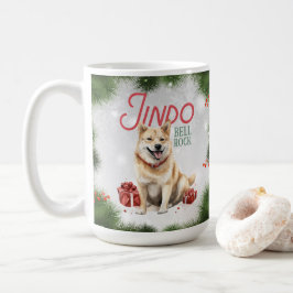 Korean Jindo Dog Pun Weihnachtskaffee Tasse