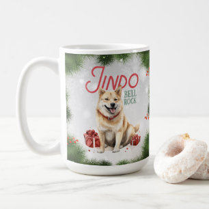 Korean Jindo Dog Pun Weihnachtskaffee Tasse