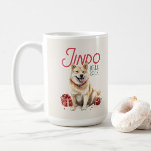 Korean Jindo Dog Pun Weihnachtskaffee Tasse