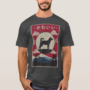 Korean Jindo Japanisches Design Kawaii Hund Mama P T-Shirt
