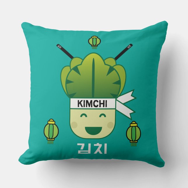 Korean Kimich Healthy Cabbage Food Probiotics Apr Kissen (Vorderseite)