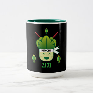 Korean Kimich Healthy Cabbage Food Probiotics Apr Zweifarbige Tasse