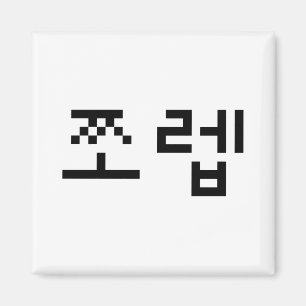 Korean Newb 쪼 렙 Jjoleb   Hangul Language Magnet