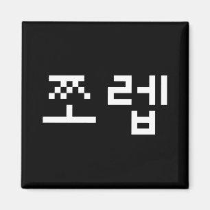 Korean Newb 쪼 렙 Jjoleb   Hangul Language Magnet