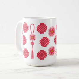 Korean Norigae Blume Tassel Design Kaffeetasse