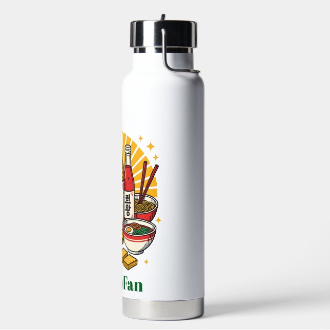 Korean Pop Culture Chest Print Trinkflasche (Links)