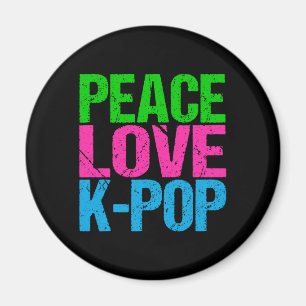 Korean Pop Music Peace Liebe K-Pop Magnet