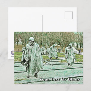 Korean War Veterans Memorial Postkarte