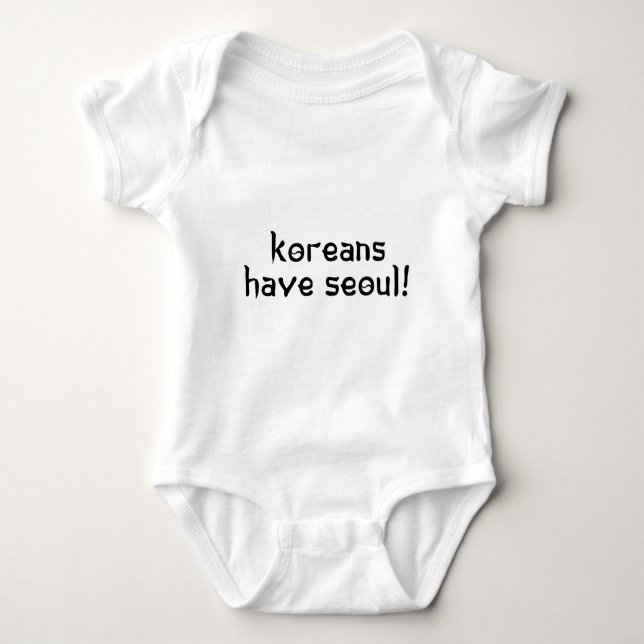 Koreaner haben Seoul Baby Strampler (Vorderseite)