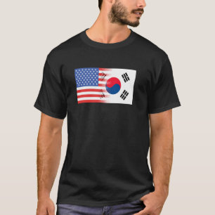 Koreanisch-Amerikanische Flagge Südkorea USA T-Shirt