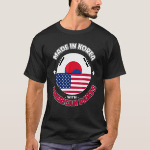 Koreanisch-amerikanische Teile Abstammung Südkorea T-Shirt