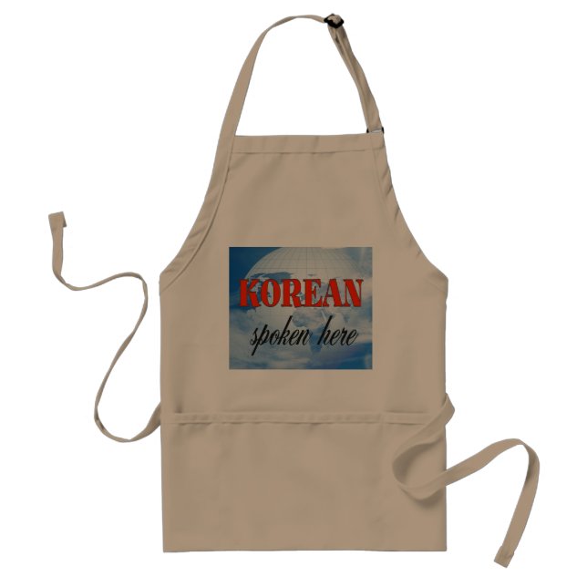 Koreanisch, das hier trübe Erde gesprochen wird Schürze (Vorne)