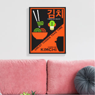 Koreanisch Kimchi Kitchen Art Leinwanddruck