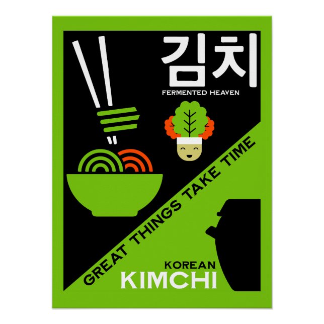 Koreanisch Kimchi Kitchen Art Poster (Vorderseite)