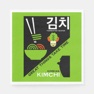 Koreanisch Kimchi Kitchen Art Serviette