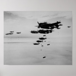 Koreanische Bombardierung Poster