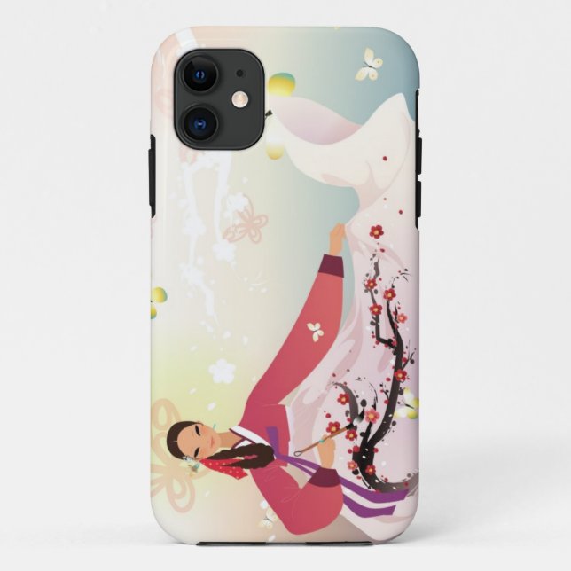 Koreanische Dame in einem hanbok Case-Mate iPhone Hülle (Rückseite)