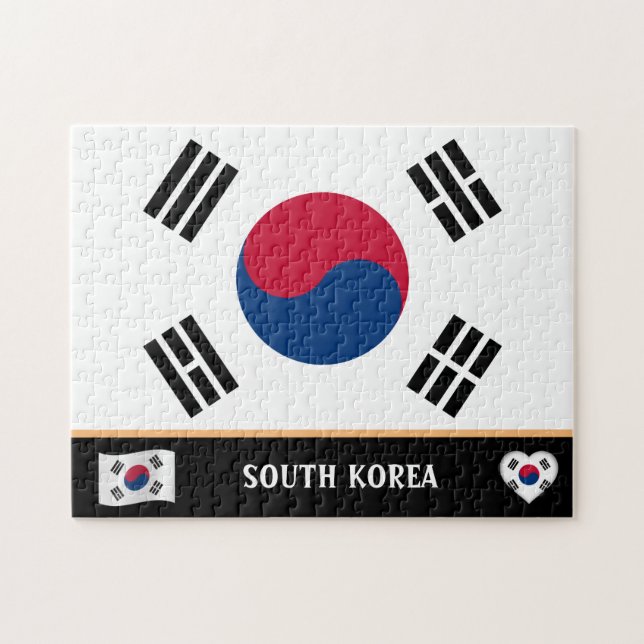 Koreanische Flagge / Koreanisches Land / Südkorea (Horizontal)