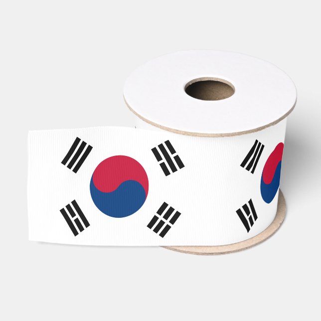 Koreanische Flagge - Reise, Urlaub/Sport Ripsband (Spule)