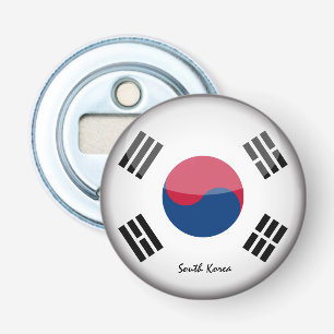 Koreanische Flagge und Südkorea - Party/Sport Flaschenöffner