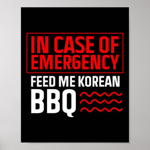 Koreanische Grillen - koreanischer Lebensmittelfan Poster