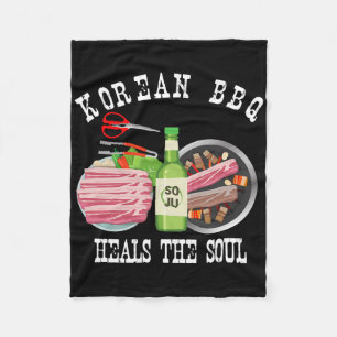 Koreanische Grillen und Soju heilen das Soul lusti Fleecedecke