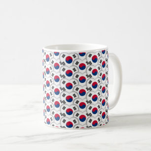 Koreanische Herz- und koreanische Flagge / Südkor Kaffeetasse