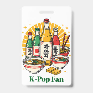 Koreanische Pop Kultur Brustdruck Ausweis