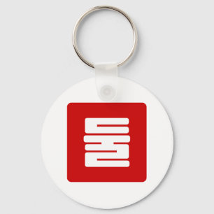 Koreanische Zahl 2 Zwei 둘 【Dul】 Hangul Schlüsselanhänger