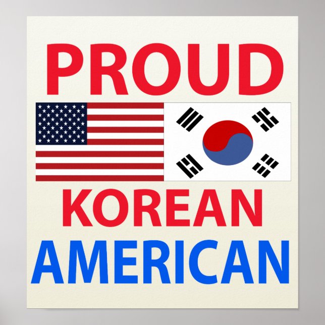 Koreanischer Amerikaner Poster (Vorne)
