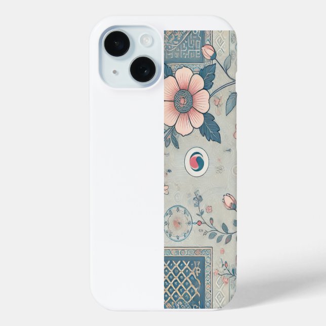 Koreanischer Blossom Art iPhone Case (Rückseite)