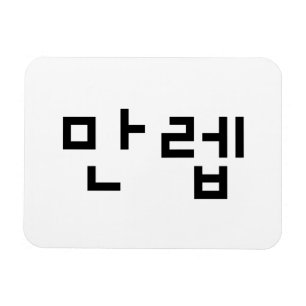 Koreanischer Experte 만 렙 Manleb   Hangul Language Magnet
