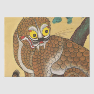 Koreanischer hässlicher Tiger Minhwa Seidenpapier
