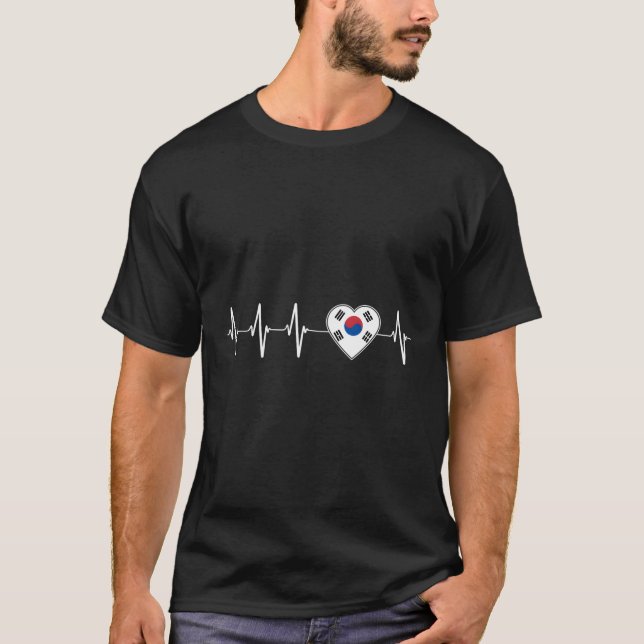 Koreanischer Hebeat I - Liebe Südkorea - Flagge T-Shirt (Vorderseite)