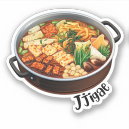 Koreanischer Jjigae Aufkleber