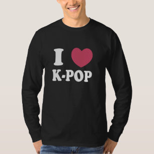 Koreanischer K-Pop Snap Finger Heart Hand Liebe Yo T-Shirt