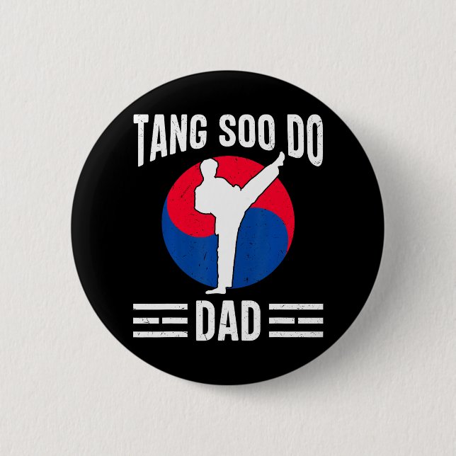 Koreanischer Kampfkunst Karate Tang Soo Do Button (Vorderseite)